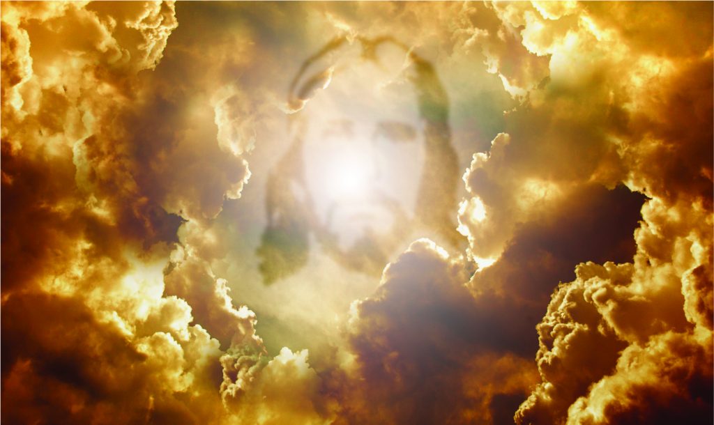 Jesus in the Clouds God's Glory